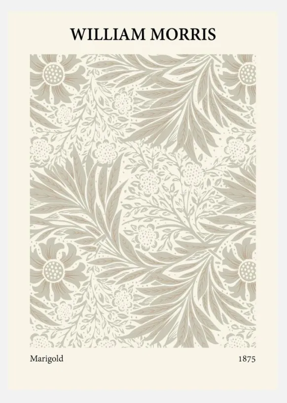 William Morris - Marigold 2 Canvastavla (30x40 cm)