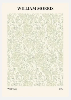 William Morris - Wild Tulip 4 Canvastavla (30x40 cm)