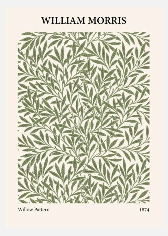 William Morris - Willow Pattern Canvastavla (30x40 cm)
