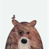 Wood Bear Canvastavla (30x40 cm)