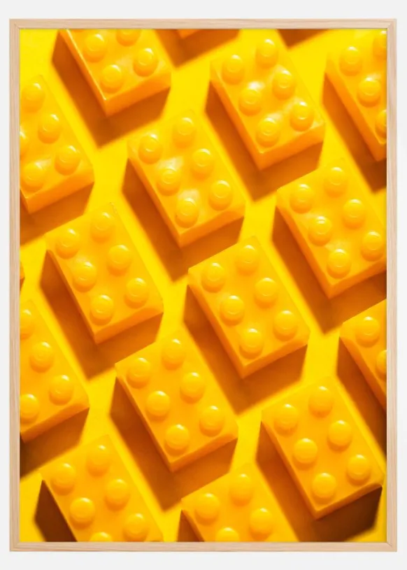 Yellow lego Poster (21x29.7 cm (A4))