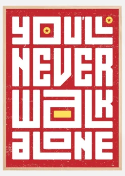 YNWA Text Poster (21x29.7 cm (A4))