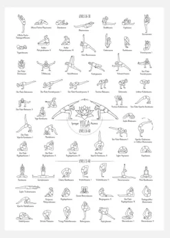 Yoga Black And White Ll Canvastavla (30x40 cm)