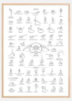Yoga Black and White ll Poster (21x29.7 cm (A4))