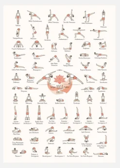 Yoga In Colour I Canvastavla (30x40 cm)