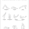 Yoga Sequence - Stretch & Strengthen To Float Forward - White Canvastavla (30x40 cm)