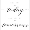 You Are My Today And All Of My Tomorrows Canvastavla (30x40 cm)