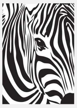 Zebra Canvastavla (30x40 cm)