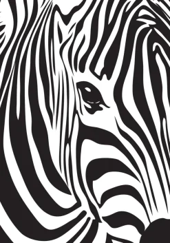 Zebra Poster (21x29.7 cm (A4))