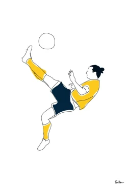 Zlatan bicicleta Poster (21x29.7 cm (A4))